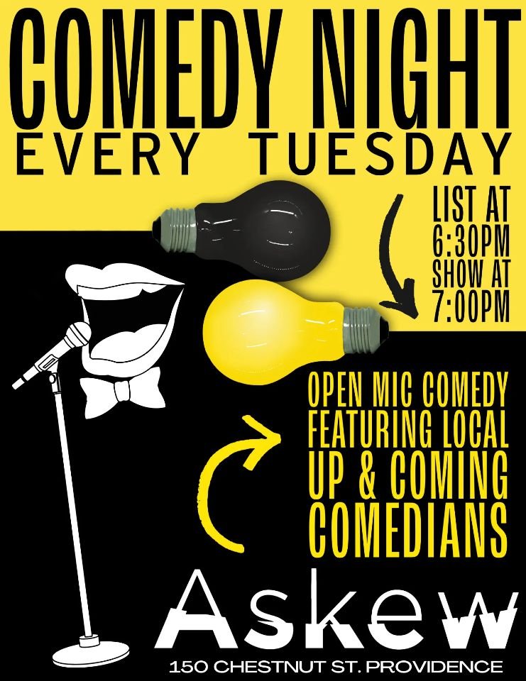 Mar 28th - Comedy Open Mic Tuesdays                                                      